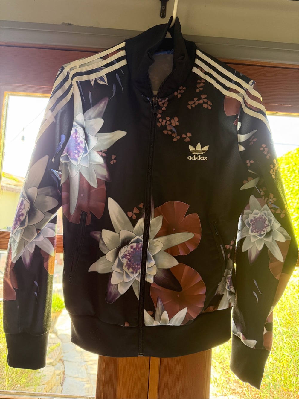 Rare,limited-edition adidas Firebird Lotus Print Track Jacket